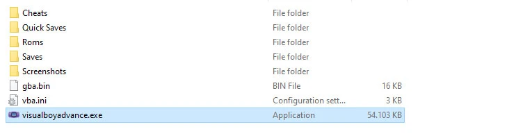 GBA Required Folders