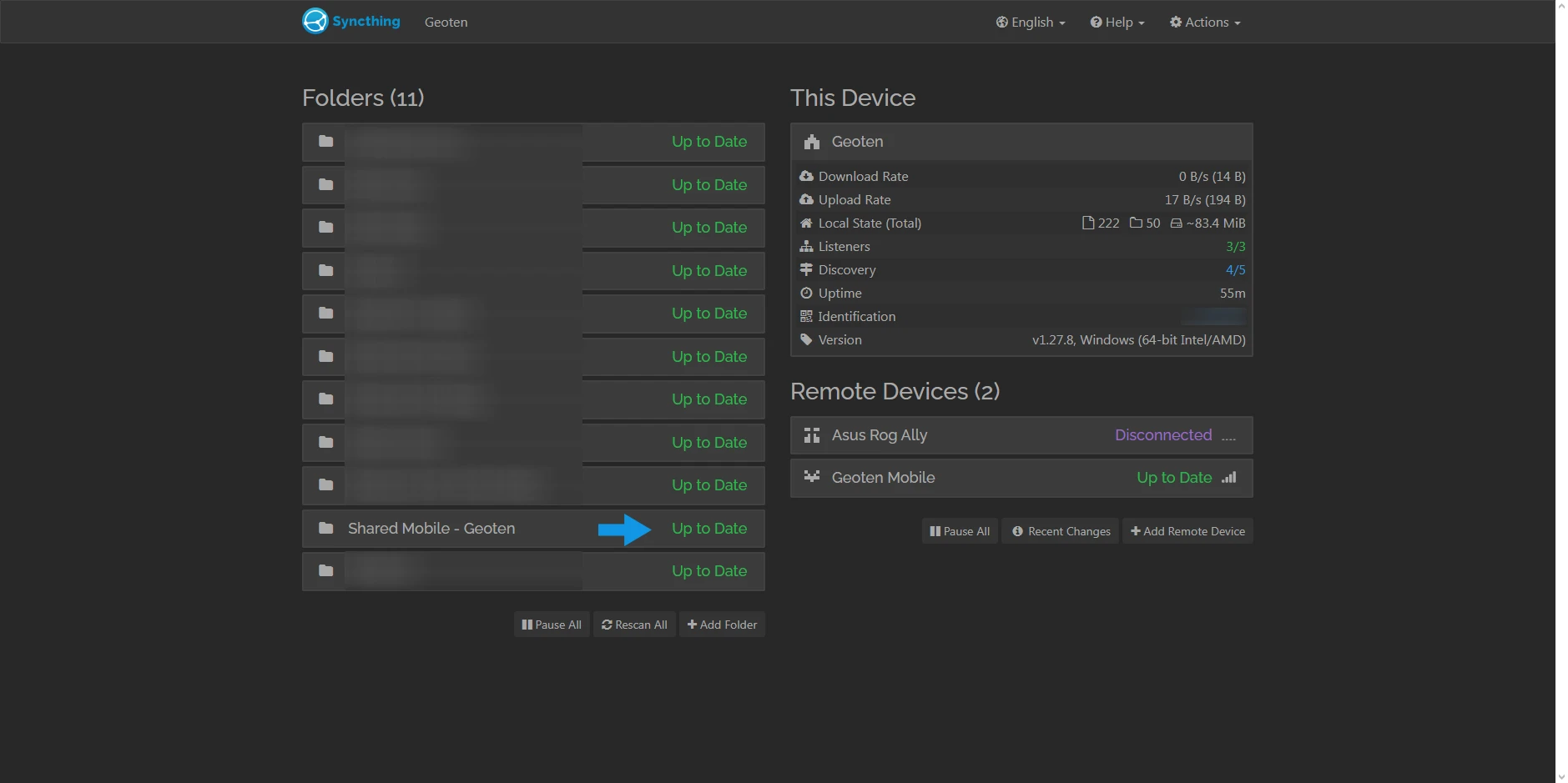 Syncthing Share Folder